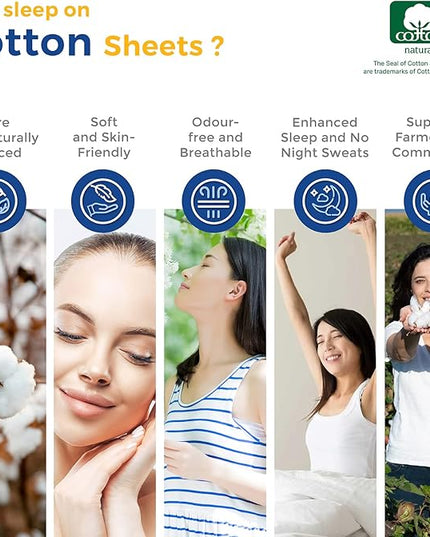 THREAD SPREAD Striped Egyptian Cotton Sheets Twin XL Size - 600 Thread Count 3 PC Damask Twin XL Sheets Deep Pockets, Sateen Weave College Dorm Bedding Twin XL, Fits Mattress upto 18" - Navy Blue - LeafyLoom