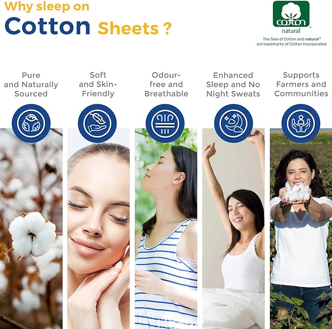 THREAD SPREAD Luxury Egyptian Cotton California King Stripe Sheet Set, 600 Thread Count Extra Long Staple 4 PC Set, Cal King Stripe Sheets, Soft, Cooling Striped Sheets 16 in Deep Pocket - Light Blue - LeafyLoom