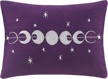 Intelligent Design Queen Comforter Set, Velvet Comforter Set , Luxury Diamond Quilting Comforter Set, Fluffy Comforter Bed Set with Decorative Pillowand 2 Shams, 4 Piece Purple, Full/Queen - LeafyLoom