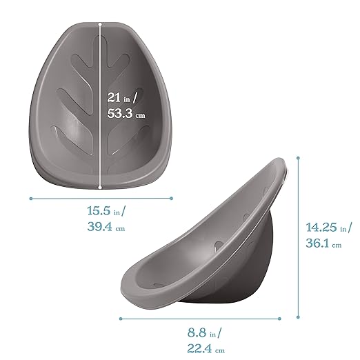 ECR4Kids Leaf Floor Seat, Rocker Chair, Grey, 6-Piece - LeafyLoom