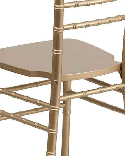 Flash Furniture Hercules Series Chiavari Chair for Formal Events and Banquets, Commercial/Residential All-Occasion Event Chair, Gold - LeafyLoom