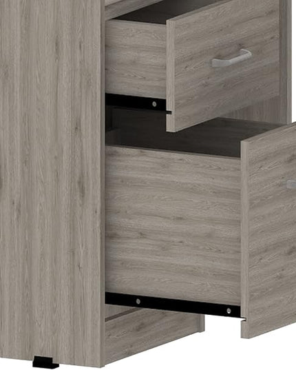 NicBex Kimberly-DW-00013-LWJ Home Office Desks, 47.2"x41.3"x30.4", Light Gray-1 - LeafyLoom