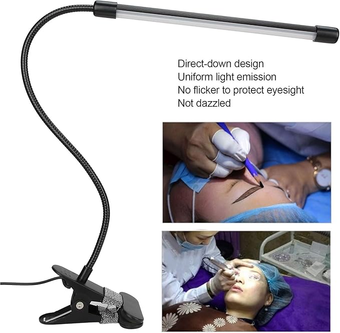 Desk Lamp Clip Light, Usb Clip‑On Led Table Clip Clip Light Dimmable Book Lights Dimmable Tattoo For Desk For Desk Lamps Lamps Nail Art Desk Lamp - LeafyLoom