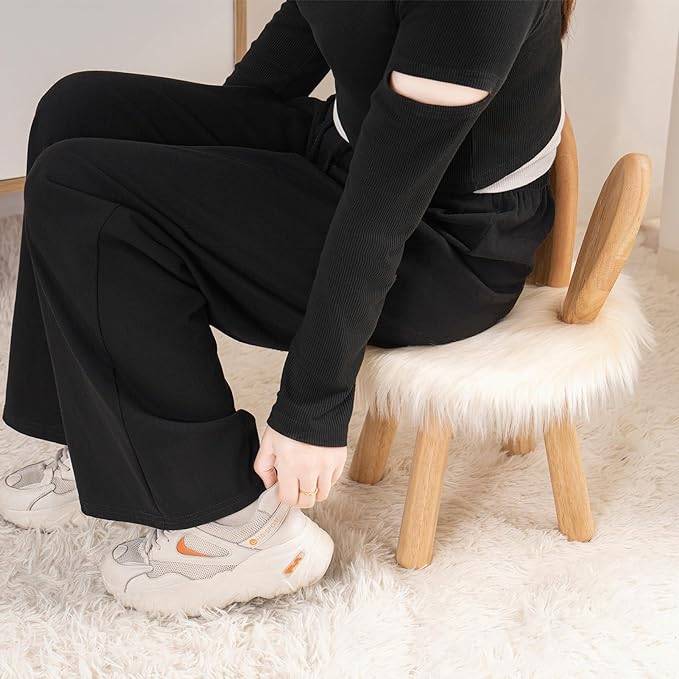 Wooden Toddler Chair Rabbit Stool Suitable for A Variety of Color Rest Stool for Any Room Decoration Game Room Cute Chair - LeafyLoom