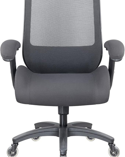 BOLISS Big and Tall 400lbs Mesh Computer Ergonomic Chair,Office Chair, Desk Chair,Height Adjustable Armrest,Lumbar Support,Swivel Computer Task Chair-Black - LeafyLoom
