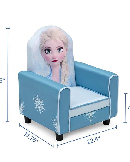 Delta Children Figural Upholstered Kids Chair, Wood, Disney Frozen II Elsa - LeafyLoom