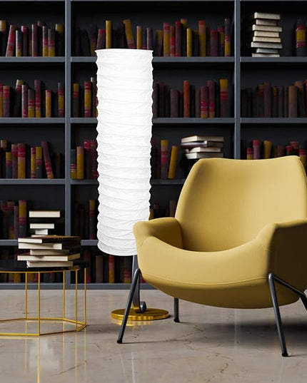 Paper Floor Lamp Shad Japanese Style Standing Lamps Protector Cover Replacement Decorative Lampshade for Bedside Hotel Floor Lamp - LeafyLoom