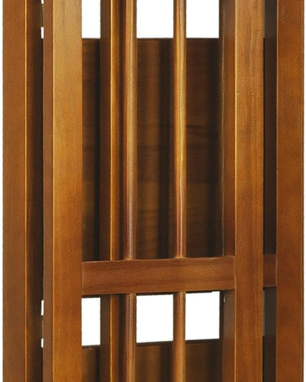 Casual Home 3-Shelf 14" Wide Folding Bookcase, Honey Oak (New) - LeafyLoom