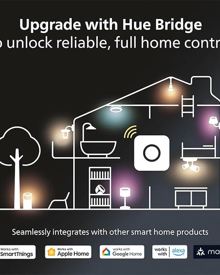 Philips Hue Smart 100W A21 LED Bulb - Soft Warm White Light - 1 Pack - 160LM - E26 - Indoor - Control with Hue App - Works with Alexa, Google Assistant and Apple Homekit PhilipsHue