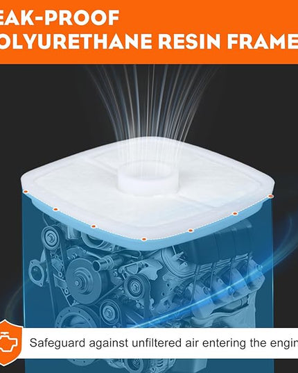 HIPA PB-200 Air Filter Tune Up Kit for ECHO Blower PB200 PB2100 ES-210 ES210 ES2100 PB201 ES2400 ES211 PB2455 PB2155 SHC211 SHC212 SHC1700 SHC210 SHC2100 Hedge Clipper - LeafyLoom