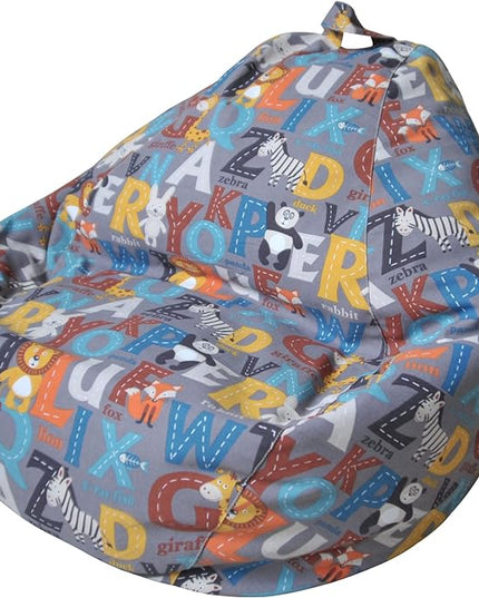 YuppieLife Kids Animal Storage Bean Bag Cover（No Filling Extra Large stuff'n Sit|Toy Organizer|Carrying Handle|Available for Kids and Teenager（38“,Letter） - LeafyLoom