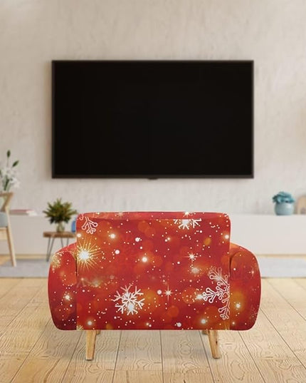 FKELYI Christmas Decor Sofa Couch Cover for Indoor Non-Slip Furniture Protector Easy Going Stretch Sofa Slipcover Washable Sofa Slipcovers M FKELYI