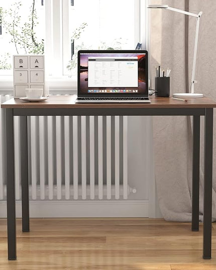 Need Small Computer Desk - 39 3/8" Inches Heavy Duty Writing Desks, Simple Laptop Corner Table for Home Office,Dormitory AC3FB10060 - LeafyLoom