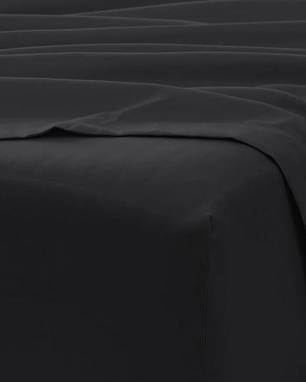 Linen Market Bed Sheets for Twin Size Bed (Black) - Sleep Better Than Ever with These Soft and Cooling Twin Sheets - Deep Pocket Fits 16" Thick Beds - 3 Piece Twin Sheet Set - LeafyLoom