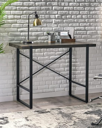 Christopher Knight Home Glentana Desk, Black + Brown - LeafyLoom