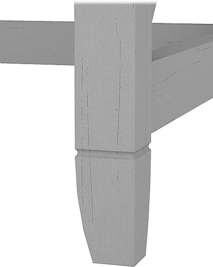 Bush Furniture Key West 60W L Shaped Desk with 2 Drawer Mobile File Cabinet in Cape Cod Gray - LeafyLoom