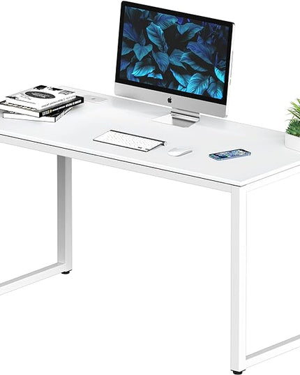SHW 48" Home Office Computer Desk, 24" Deep, White - LeafyLoom