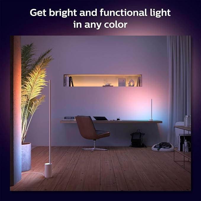Philips Hue Signe Smart Table Lamp, White - White and Color Ambiance LED Color-Changing Light - 2 Pack - Control with Hue App - Compatible with Alexa, Google Assistant, and Apple Homekit PhilipsHue