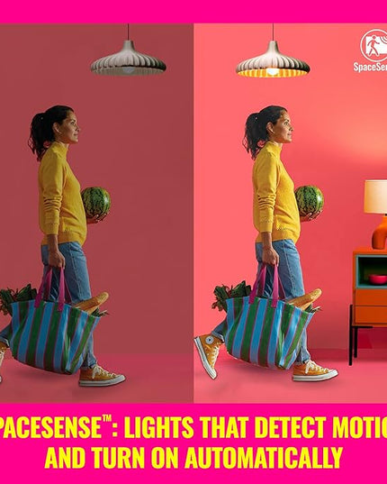 WiZ Connected 65W BR30 LED Smart Light Bulbs - Connects to Your Wi-Fi - E26 Smart Bulb - Control with Voice or App + Activate with Motion - Matter Compatible - 2 Pack WiZConnectedLighting