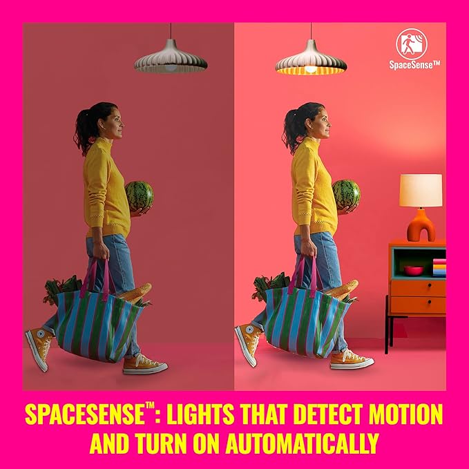 WiZ Connected 65W BR30 LED Smart Light Bulbs - Connects to Your Wi-Fi - E26 Smart Bulb - Control with Voice or App + Activate with Motion - Matter Compatible - 2 Pack WiZConnectedLighting