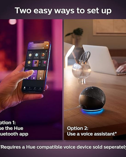 Philips Hue Smart 75W A19 LED Bulb - White and Color Ambiance Color-Changing Light - 1 Pack - 1100LM - E26 - Indoor - Control with Hue App - Works with Alexa, Google Assistant and Apple Homekit PhilipsHue