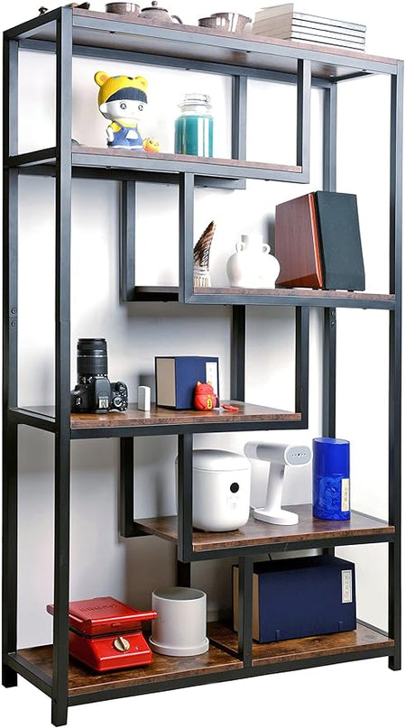 5 Tier Bookshelf Tall Bookcase bookcases and Book Shelves 5 Shelf Bookshelves and bookcases Wide Bookshelf for Bedroom Large Bookshelf Small Bookcase Shelf Book case Book Shelf for office - LeafyLoom