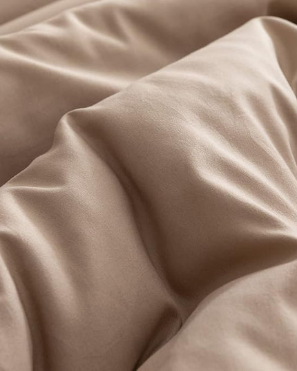 ROSGONIA Twin Comforter Set for Girls Boys Taupe Brown, 1 Boho Tan Comforter & 1 Pillowcase, All Season Kids Comforter Lightweight Dorm Bedding - LeafyLoom