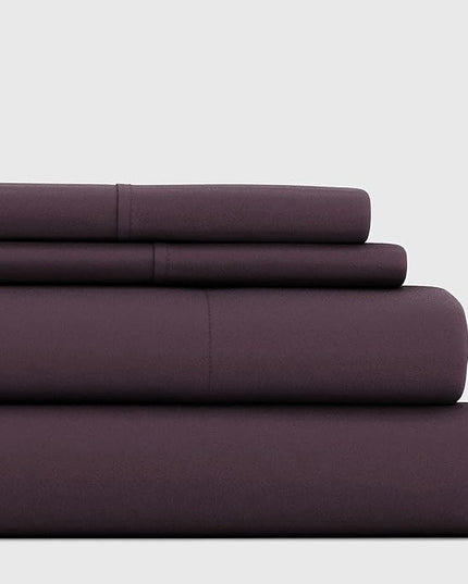 Linen Market Bed Sheets for California King Size Bed (Purple) - Sleep Better Than Ever With These Soft and Cooling California King Sheets - Deep Pocket Fits 16" Thick Beds - 4 Piece Cal King Sheet Set - LeafyLoom
