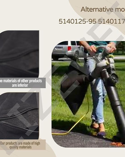 5140125-95 Leaf Blower Vacuum Vac Shoulder Bag，Compatible with Black & Decker BV3100/BV2900 Blower Replacement 5140117-99 - LeafyLoom