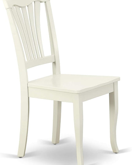 East West Furniture OXAV5-LWH-W Oxford 5 Piece Dinette Set for 4 Includes a Square Room Table and 4 Dining Chairs, 36x36 Inch - LeafyLoom