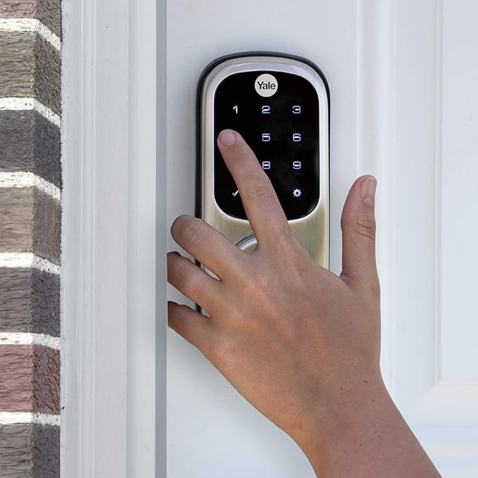 Yale Assure Deadbolt Lock with Touchscreen, Satin Nickel Digital Non-Connected Entry Door Lock with Electronic Keypad and Back-Up Key, ‎‎YRD226NR619 Yale