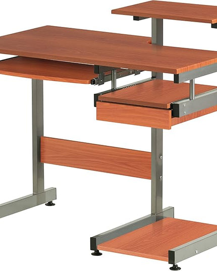 NicBex Laik-DW-00052-DX Desks, 37.75" W x 22" D x 35.25" H, Brown - LeafyLoom