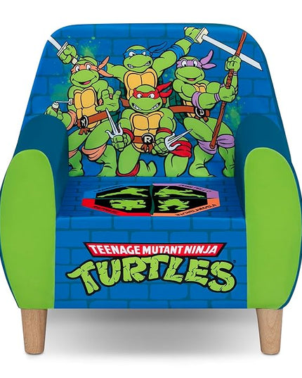Delta Children Teenage Mutant Ninja Turtles Foam Chair for Kids, Green - LeafyLoom