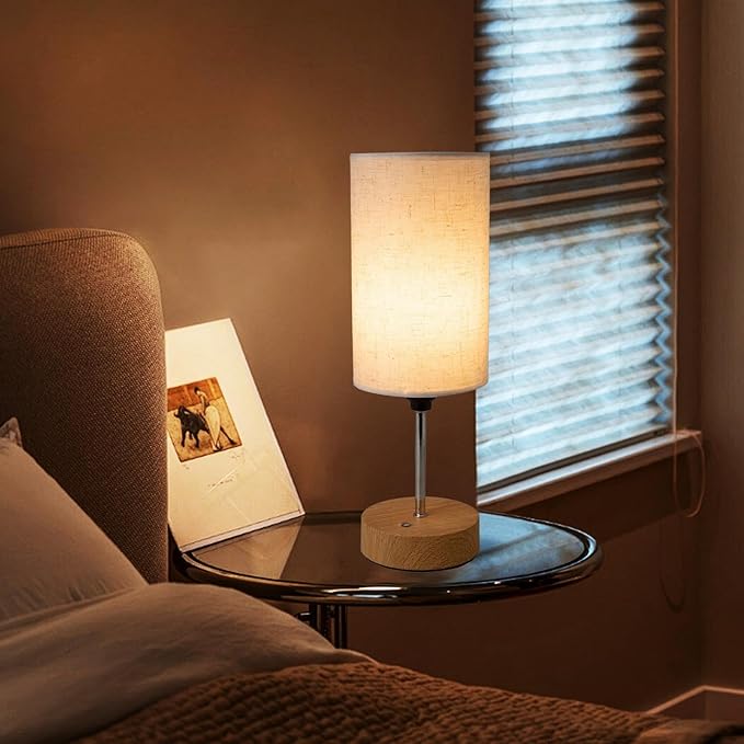Cordless Lamps Table Lamp Small Light Bedroom Office Desk Battery Operated Rechargeable Dimmable Touch 5000mah Led Portable Outdoor Memory Night Patio Dining Wireless Restaurants Home (Linen) - LeafyLoom