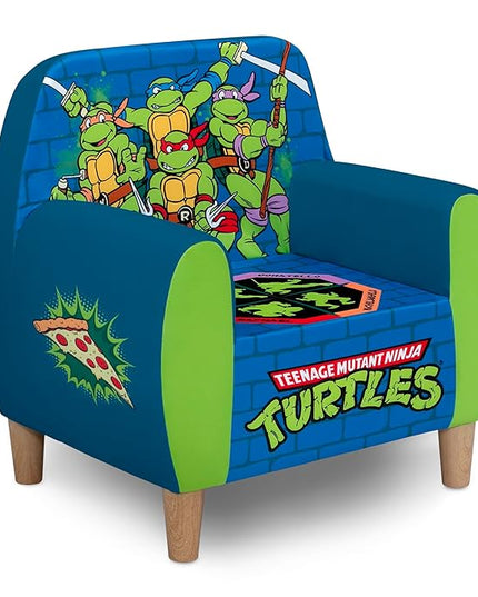 Delta Children Teenage Mutant Ninja Turtles Foam Chair for Kids, Green - LeafyLoom