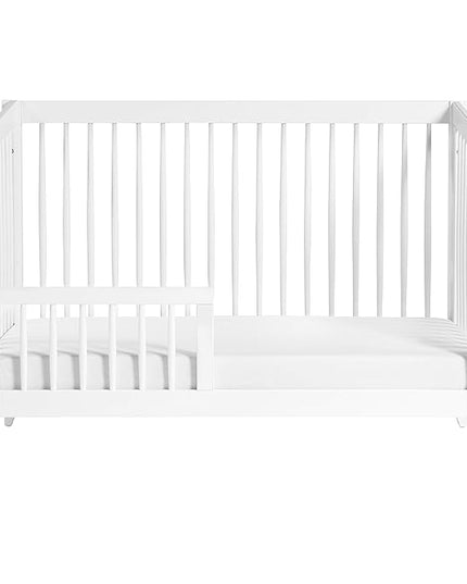 Babyletto Sprout 4-in-1 Convertible Crib with Toddler Bed Conversion Kit in White, Greenguard Gold Certified - LeafyLoom