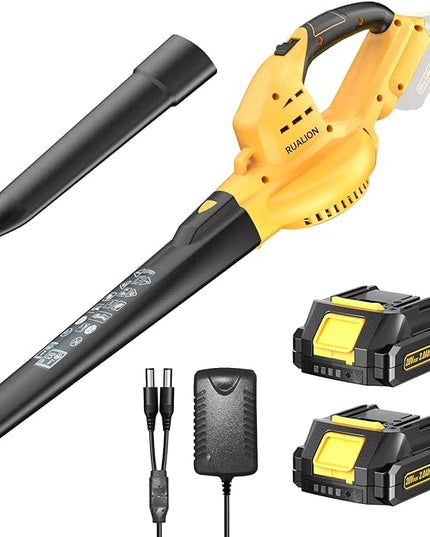 Leaf Blowers Battery Powered: 290CFM 135MPH Leaf Blower Cordless with Battery & Charger for Lawn Care | Patio | Garage - LeafyLoom