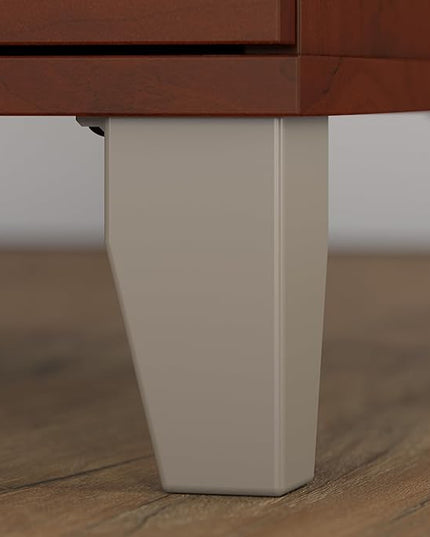 Bush Furniture Somerset 2 Drawer Lateral File Cabinet | Letter, Legal, and A4-size Document Storage for Home Office, 30W x 17D x 29H, Hansen Cherry - LeafyLoom