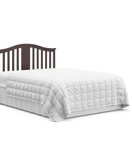 Graco Solano 4-in-1 Convertible Crib with Drawer (Espresso) – GREENGUARD Gold Certified, Crib with Drawer Combo, Includes Full-Size Nursery Storage Drawer, Converts to Toddler Bed and Full-Size Bed - LeafyLoom