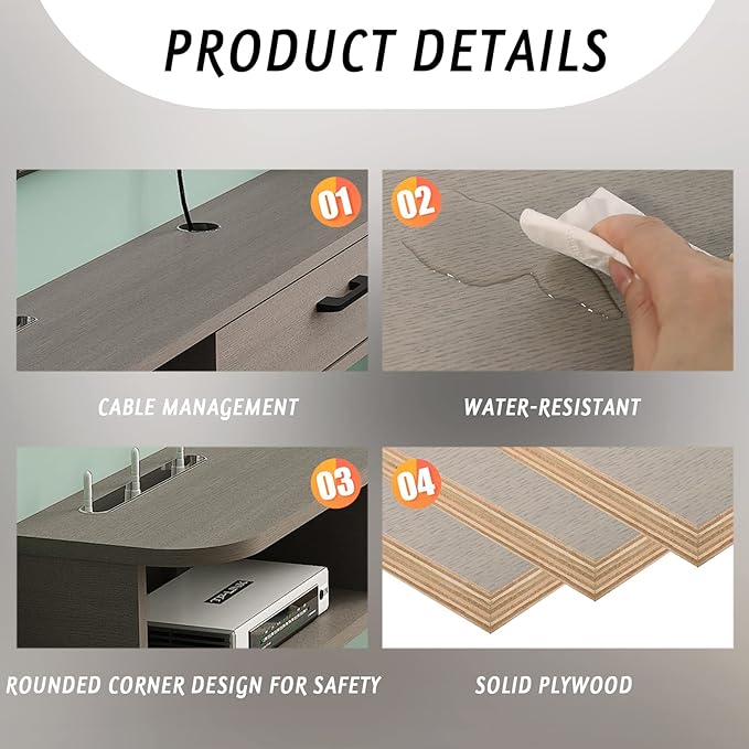 Pmnianhua Floating TV Stand,70'' Wall Mounted Floating TV Shelf for TVs up to 75 inches, Floating TV Wall Unit with Shelves for Gaming Consoles Small Spaces Apartments,Bedrooms (Light Grey Oak) - LeafyLoom