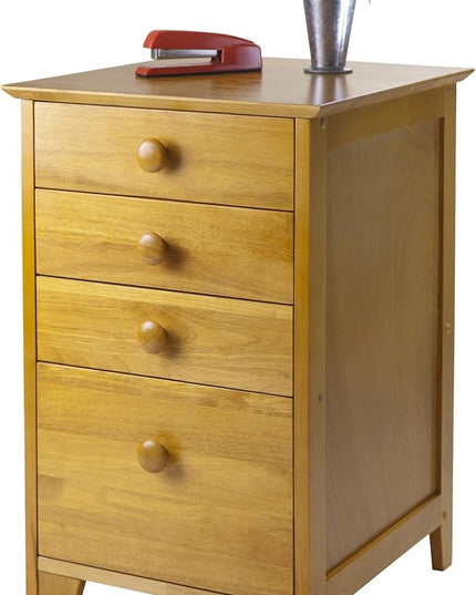 Winsome Studio File Cabinet, Honey - LeafyLoom