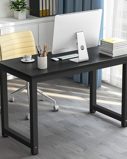 Tribesigns Computer Desk, 47 inch Modern Simple Office Desk Computer Table Study Writing Desk for Home Office, White - LeafyLoom
