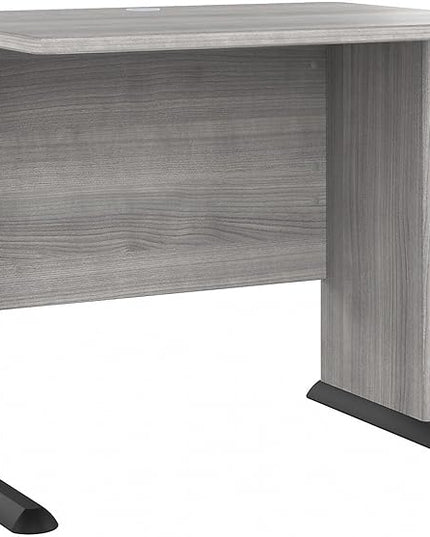 Bush Business Furniture Studio A Small Computer Desk, Commercial-Grade Gaming and Work Table for Home or Professional Office, 36W, Platinum Gray - LeafyLoom