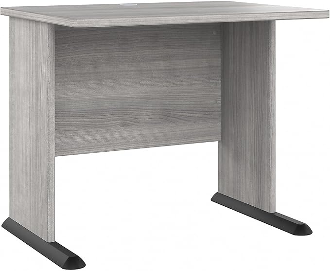 Bush Business Furniture Studio A Small Computer Desk, Commercial-Grade Gaming and Work Table for Home or Professional Office, 36W, Platinum Gray - LeafyLoom