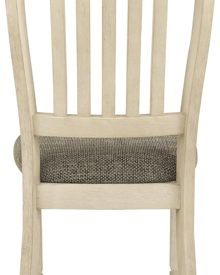 Signature Design by Ashley Bolanburg 20" Upholstered Dining Room Chair, Set of 2, Antique White - LeafyLoom