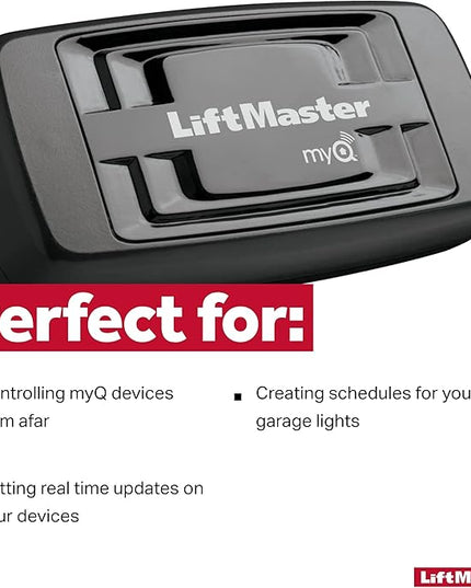 LiftMaster 828LM - Internet Gateway - Only Works with LiftMaster Security+ 2.0 Garage Door Openers - Smart Control for MyQ-Enabled Devices Including Garage Door Openers & Gate Operators LiftMaster