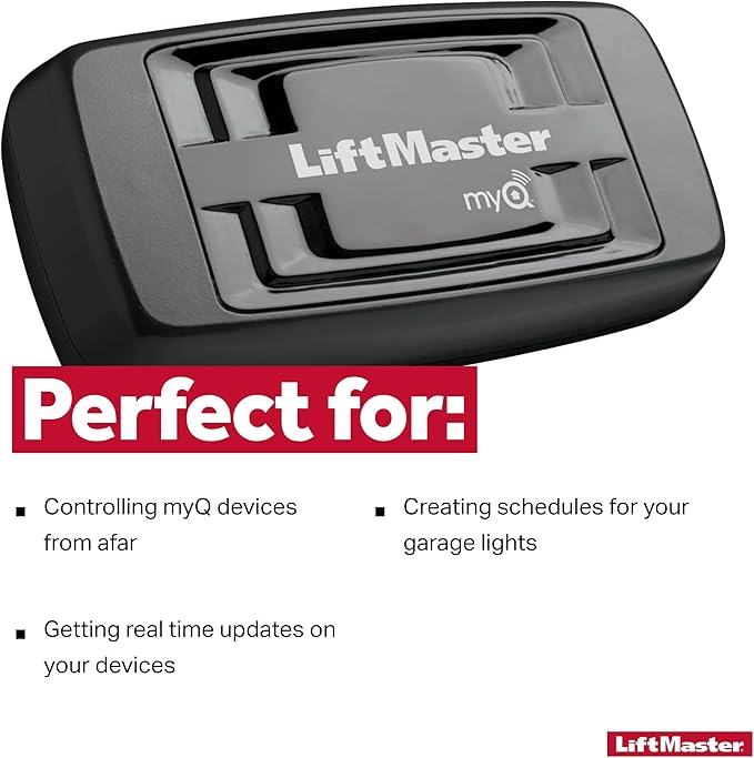 LiftMaster 828LM - Internet Gateway - Only Works with LiftMaster Security+ 2.0 Garage Door Openers - Smart Control for MyQ-Enabled Devices Including Garage Door Openers & Gate Operators LiftMaster
