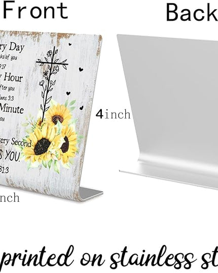 Christian Office Decor for Women Desk Inspirational Gifts with Prayers Religious Scripture Birthday Gifts for Her, Mom, Sister, Coworker Men, Friends Valentines Motivational Catholic Gifts XUV04 - LeafyLoom