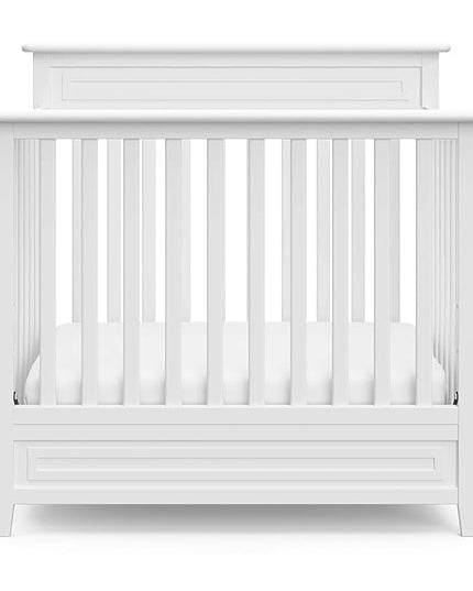 Storkcraft Petal 4-in-1 Convertible Mini Crib (White) – GREENGUARD Gold Certified, Converts to Daybed and Twin-Size Bed, Includes Bonus 2.75-inch Mini Crib Mattress, Mini Crib with Mattress Included - LeafyLoom