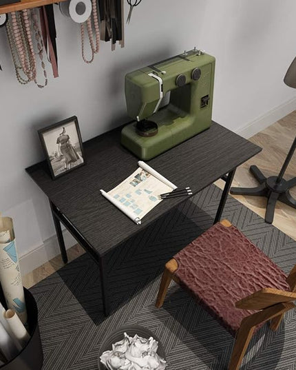 Folding Desk, 62 inch No Assembly Folding Desks for Small Spaces, Sturdy Foldable Computer Desk, Functional Home Office Desks, Study Writing Desk Office Table Workstation for Home Office Outdoor - LeafyLoom